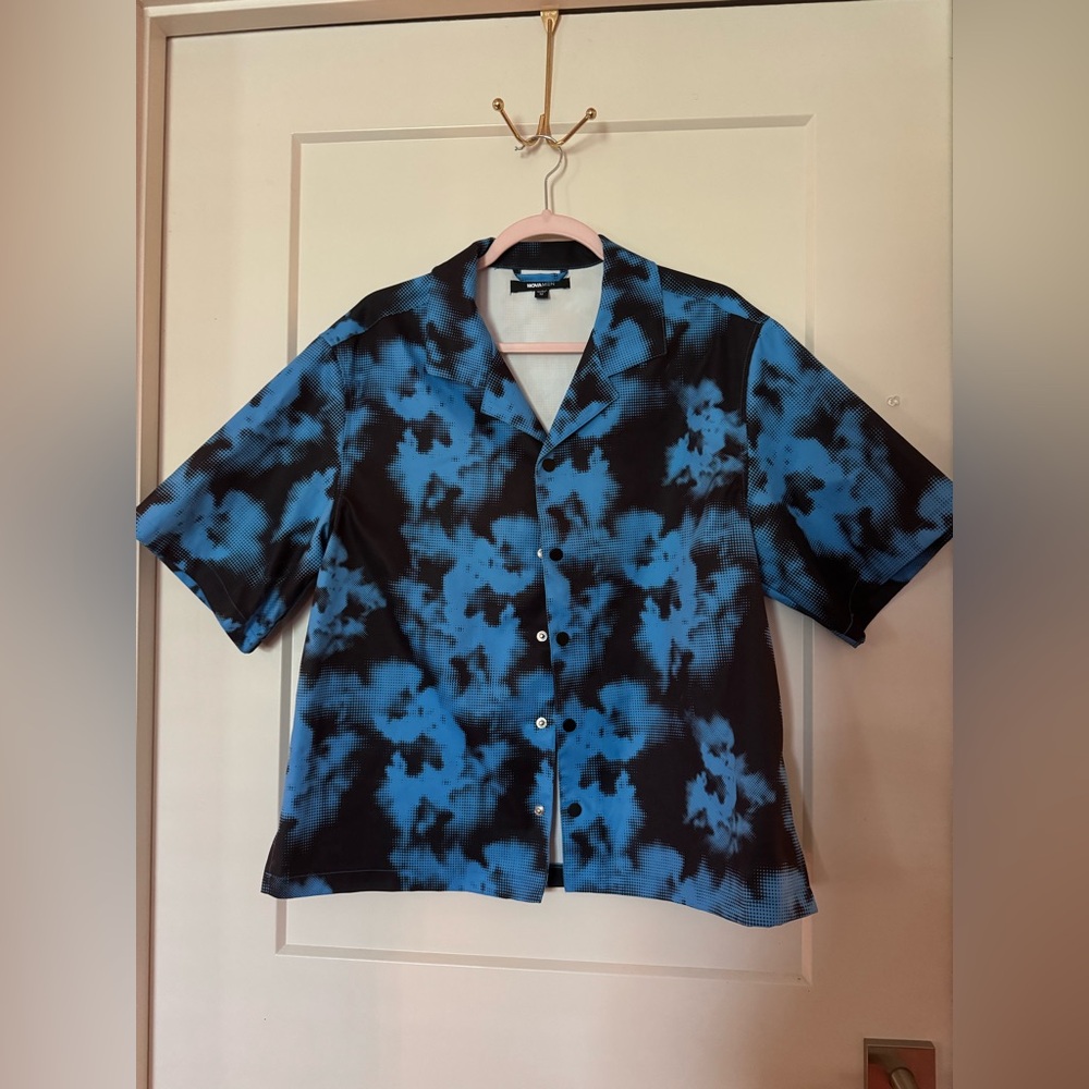 FashionNova Men Retro-Crop Shirt